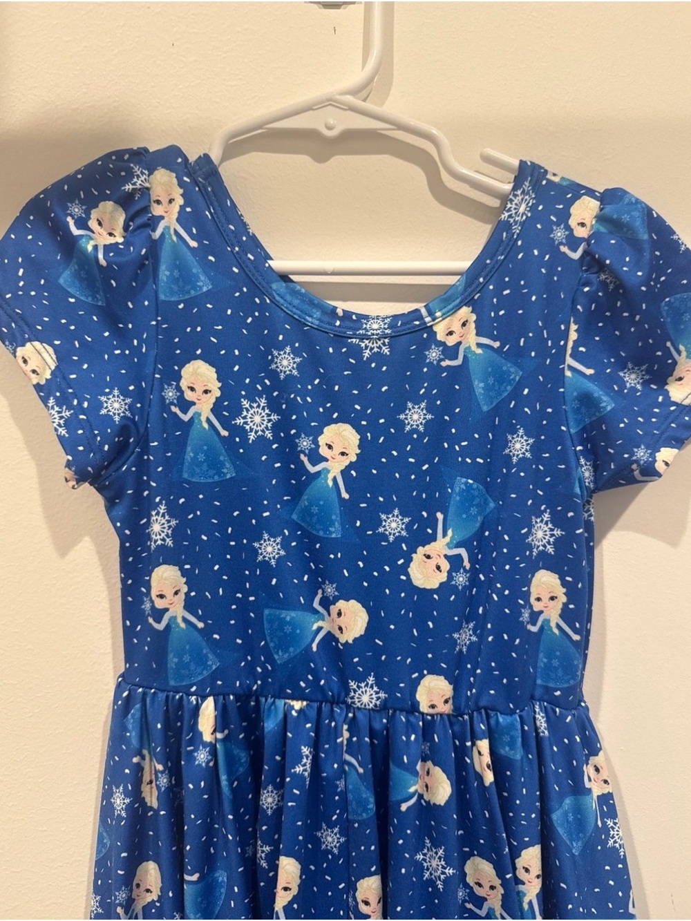 Disneh Elsa-Print Girls' Casual Dress